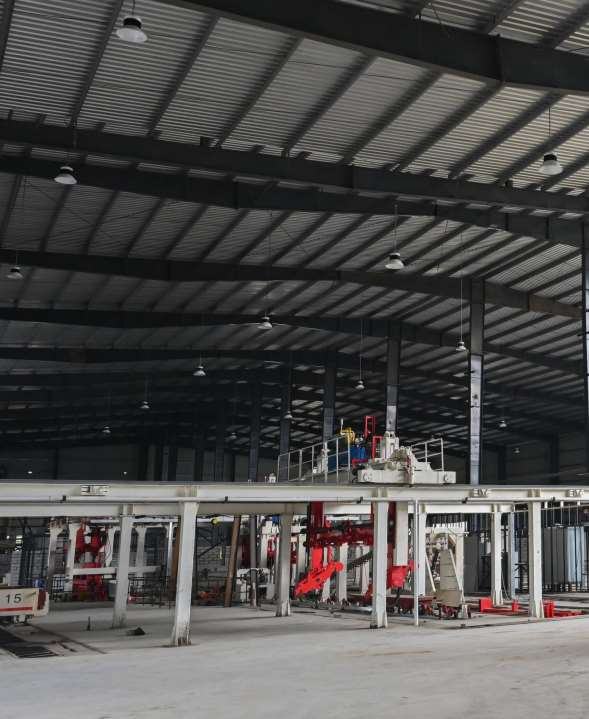 Casting hall