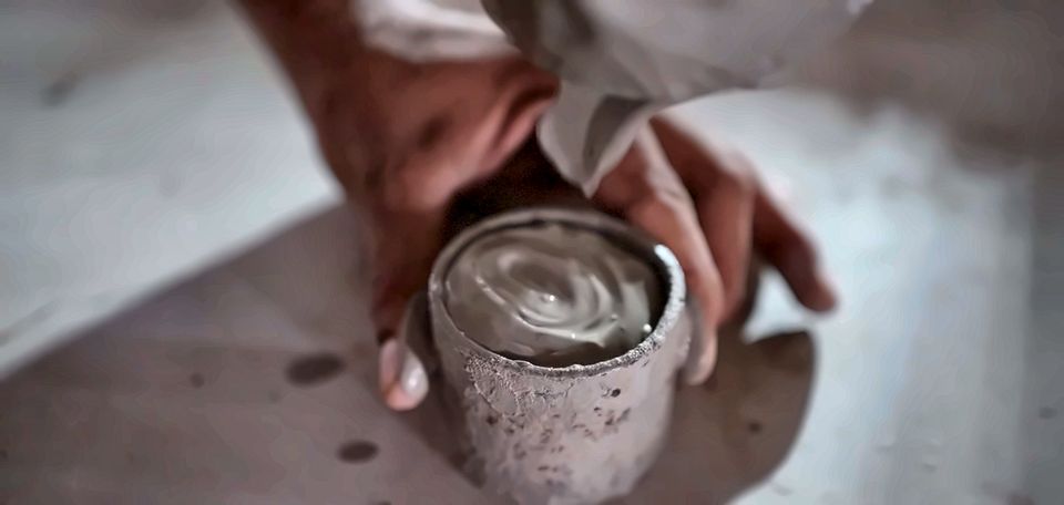 Spread test of the AAC slurry